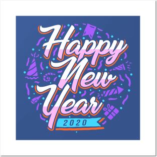 Happy New Year 2020 Posters and Art